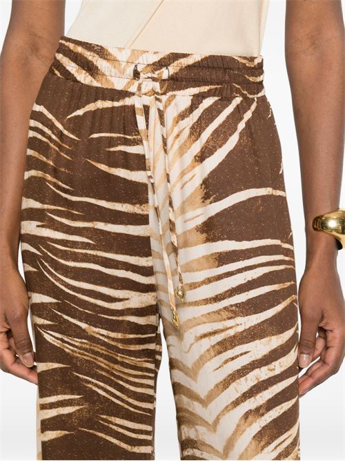 Pantalone donna a palazzo con stampa JUST CAVALLI | 80PAA126NS819751